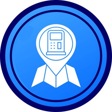 atm simgesi, vektör illüstrasyonu basit tasarım