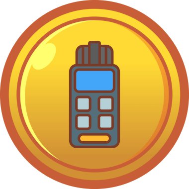 Cep telefonu simgesinin vektör illüstrasyonu