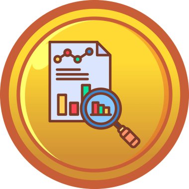 İş analizi vektör simgesi