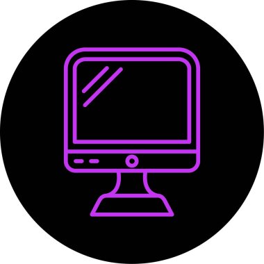 bilgisayar ekranı simgesi, vektör illüstrasyonu