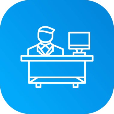 Vektör illüstrasyonu, iş adamı simgesi