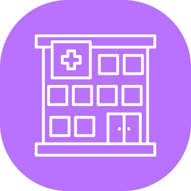 Hastane Simgesi Vektör İllüstrasyonu