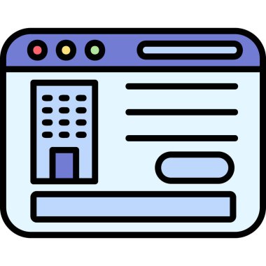 Web tarayıcı simgesi. vektör tasarımı