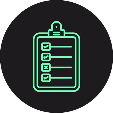 vektör kontrol listesi ico, vektör illüstrasyonu