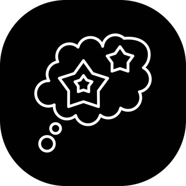 Bir yıldız simgesinin vektör illüstrasyonu