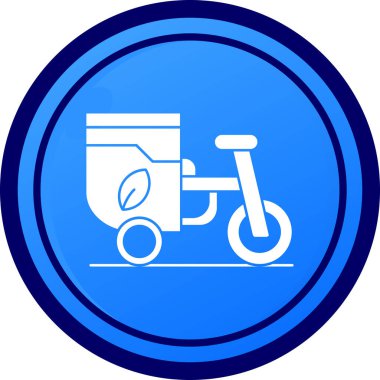 Moda tarzında izole edilmiş bisiklet simgesi