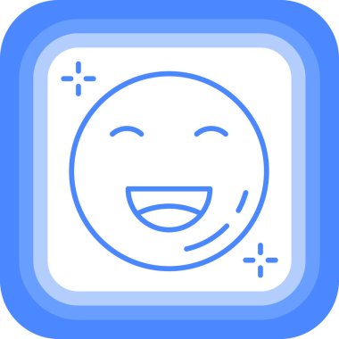 Mutlu yüz simgesi, vektör çizimi