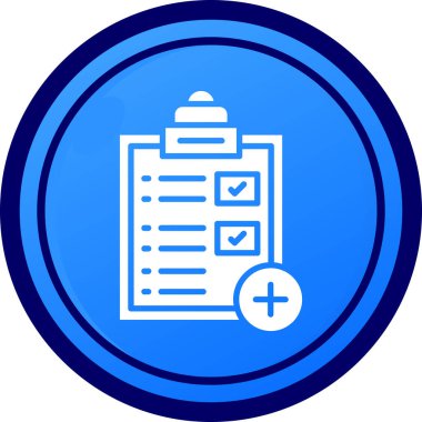 Kontrol listesi. Web simgesi basit illüstrasyon