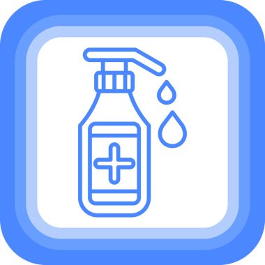 sıvı sabun. Web simgesi illüstrasyonu