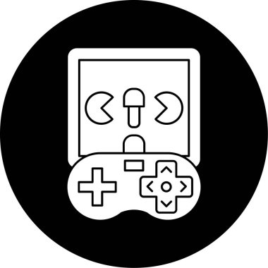 Video oyunu simgesi vektör illüstrasyonu