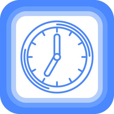 Saat. Web simgesi basit tasarım