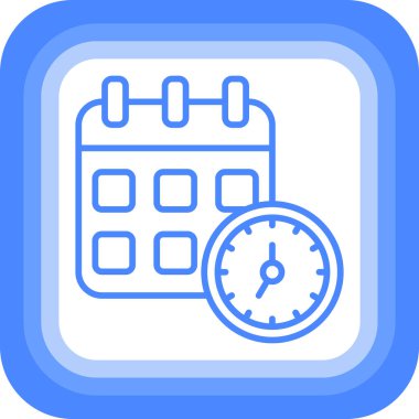 Takvim simgesi, vektör illüstrasyonu basit tasarım