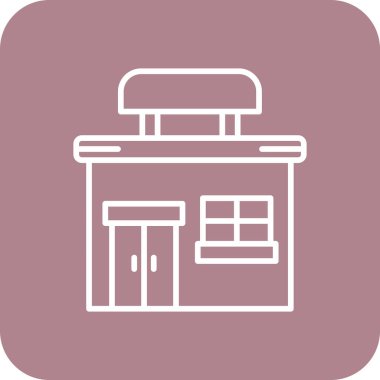 Modern ev simgesinin vektör illüstrasyonu