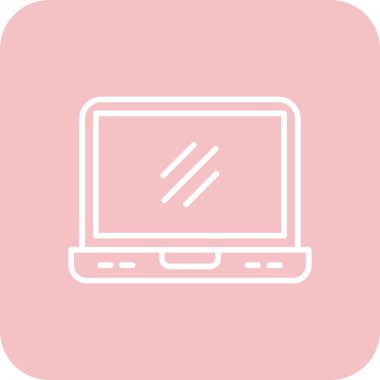 Bilgisayar. Web simgesi basit illüstrasyon