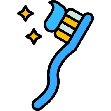 fırça boya renk ikonu vektör illüstrasyonu