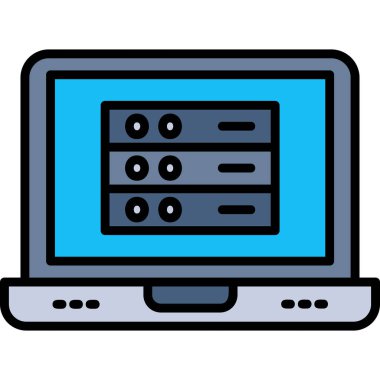 Bilgisayar simgesi. Basit resimleme