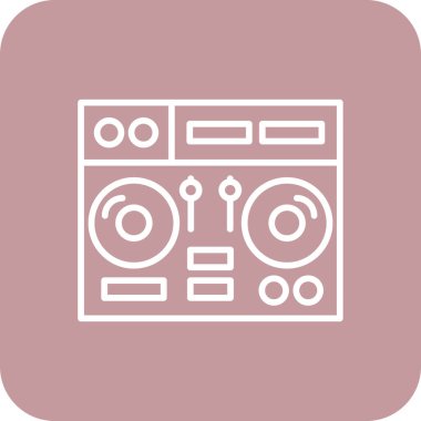 Müzik simgesinin vektör illüstrasyonu