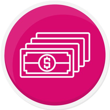 Para için. Web simgesi basit illüstrasyon