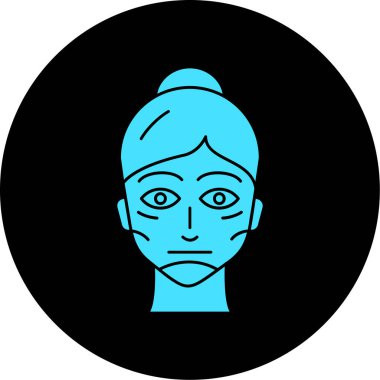 kadın simge vektör illüstrasyonu