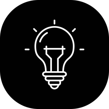 ampul simgesi vektör illüstrasyonu