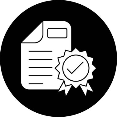 Kontrol listesi simgesi vektör illüstrasyonu