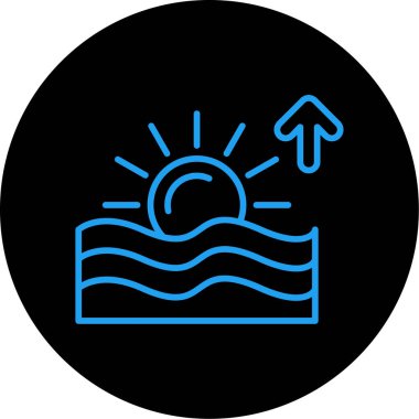 Vektör güneş simgesi illüstrasyonu