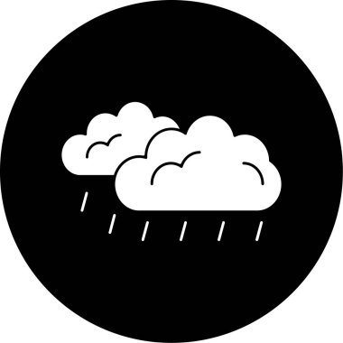 Bulut. Web simgesi basit illüstrasyon