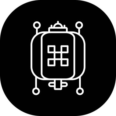 Modern otomatik simgenin vektör illüstrasyonu