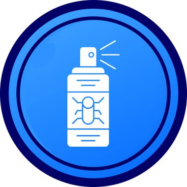 Benzersiz antibakteriyel sprey vektör çizgisi simgesi