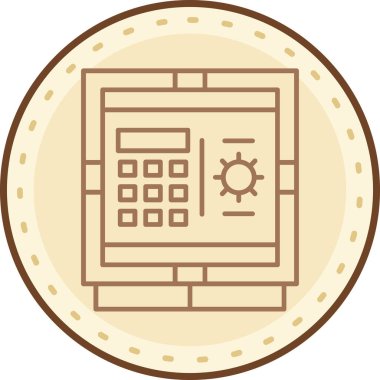 Çip. Web simgesi basit illüstrasyon