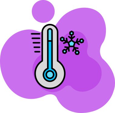 termometre simgesi, basit vektör illüstrasyon tasarımı