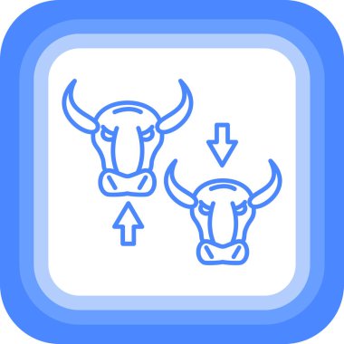 inek web simgesi, vektör çizim