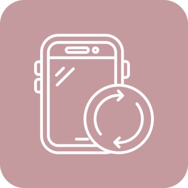 akıllı telefon simgesi vektör çizimi