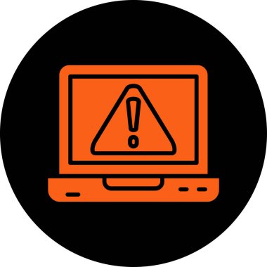 Moda biçimi izole edilmiş arkaplanda uyarı simgesi