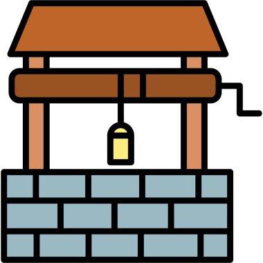 çit vektörü renk dış hat vektörü