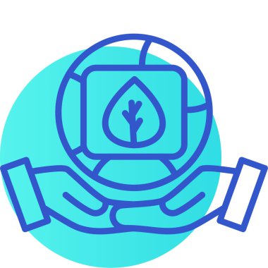 Bir ağaç simgesinin vektör illüstrasyonu