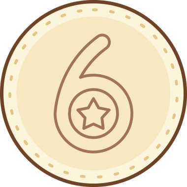 Bir sikkevektör illüstrasyon