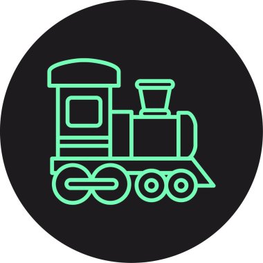 Kişisel ve ticari kullanım için trenin vektör simgesi simgesi vektör çizimi..