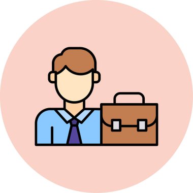 Çanta. Web simgesi basit illüstrasyon