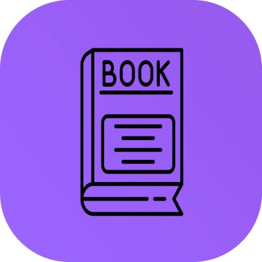 Kitap. Web simgesi vektör illüstrasyonu