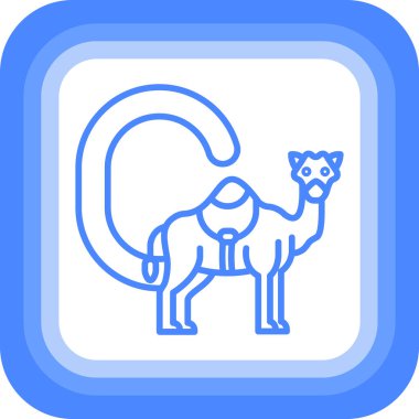 Hayvan. Web simgesi basit illüstrasyon