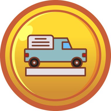 araba simgesi vektör illüstrasyonu