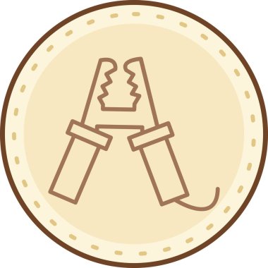 Modern ikon onarım eksikliğinin vektör çizimi