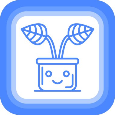 Çiçek. Web simgesi basit illüstrasyon