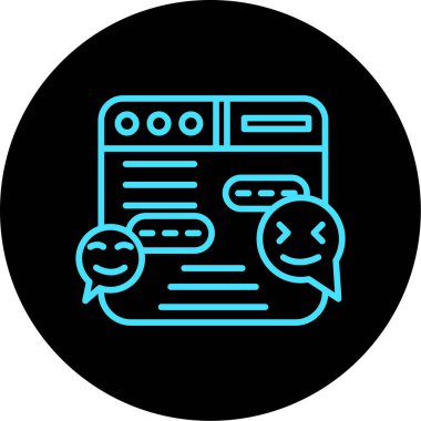 chat modern simgesinin vektör illüstrasyonu