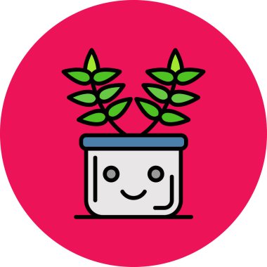 bitki simgesi vektör illüstrasyonu