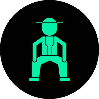 Eşsiz Kullanıcı Hesap Vektörü Glyph Simgesi