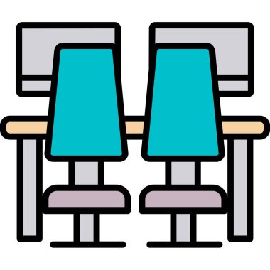 Otobüs. Web simgesi basit illüstrasyon