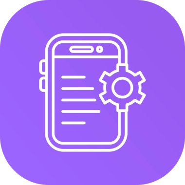 mobil simge vektör illüstrasyonu