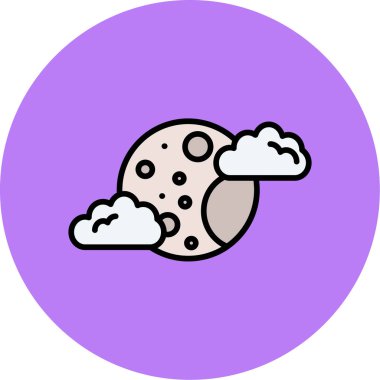 Bulut. Web simgesi basit illüstrasyon